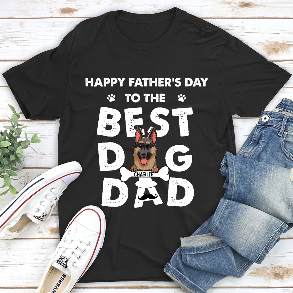 Father's Day Personalized Custom Unisex Dog T-shirt - Ideal Gift for Pet Lovers