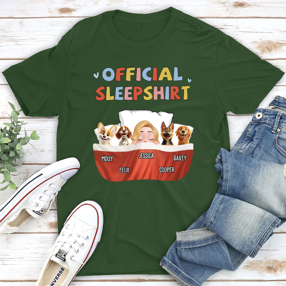 New Style Personalized Custom Unisex Sleeping Dog Sleepshirt - Ideal Gift for Pet Lovers
