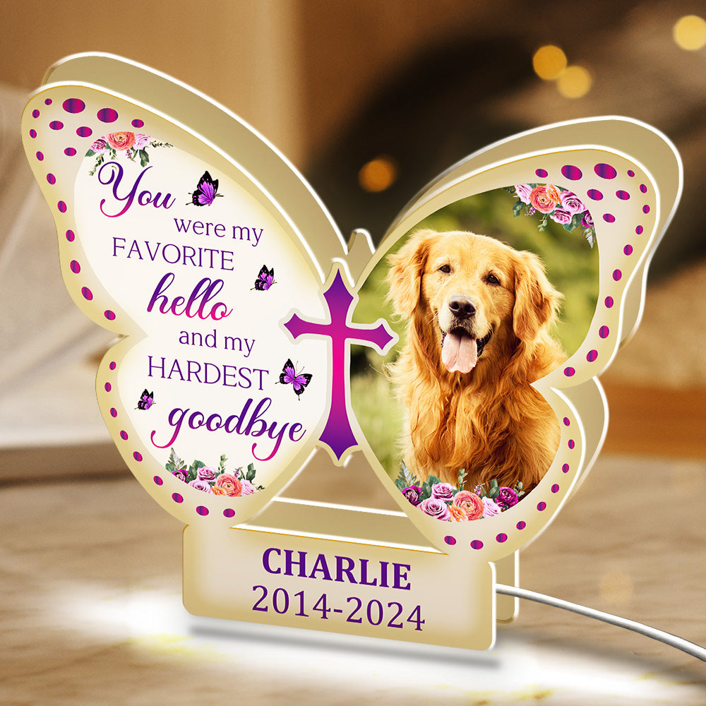 Personalized Dog Memorial Light Box: Cherish the Fondest Memories and Farewells