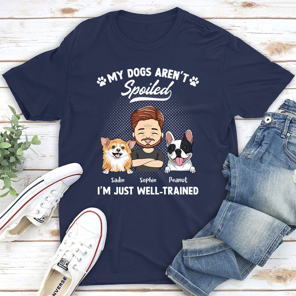 Customizable Spoiled Dog Portrait Unisex T-shirt - Ideal Gift for Pet Lovers