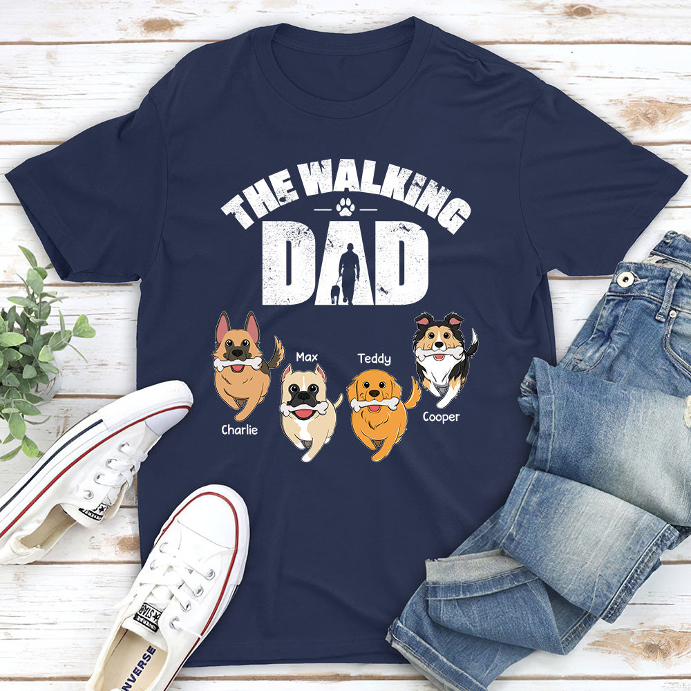 Personalized Custom Unisex 'Walking Dog' T-shirt - Ideal Gift for Pet Lovers