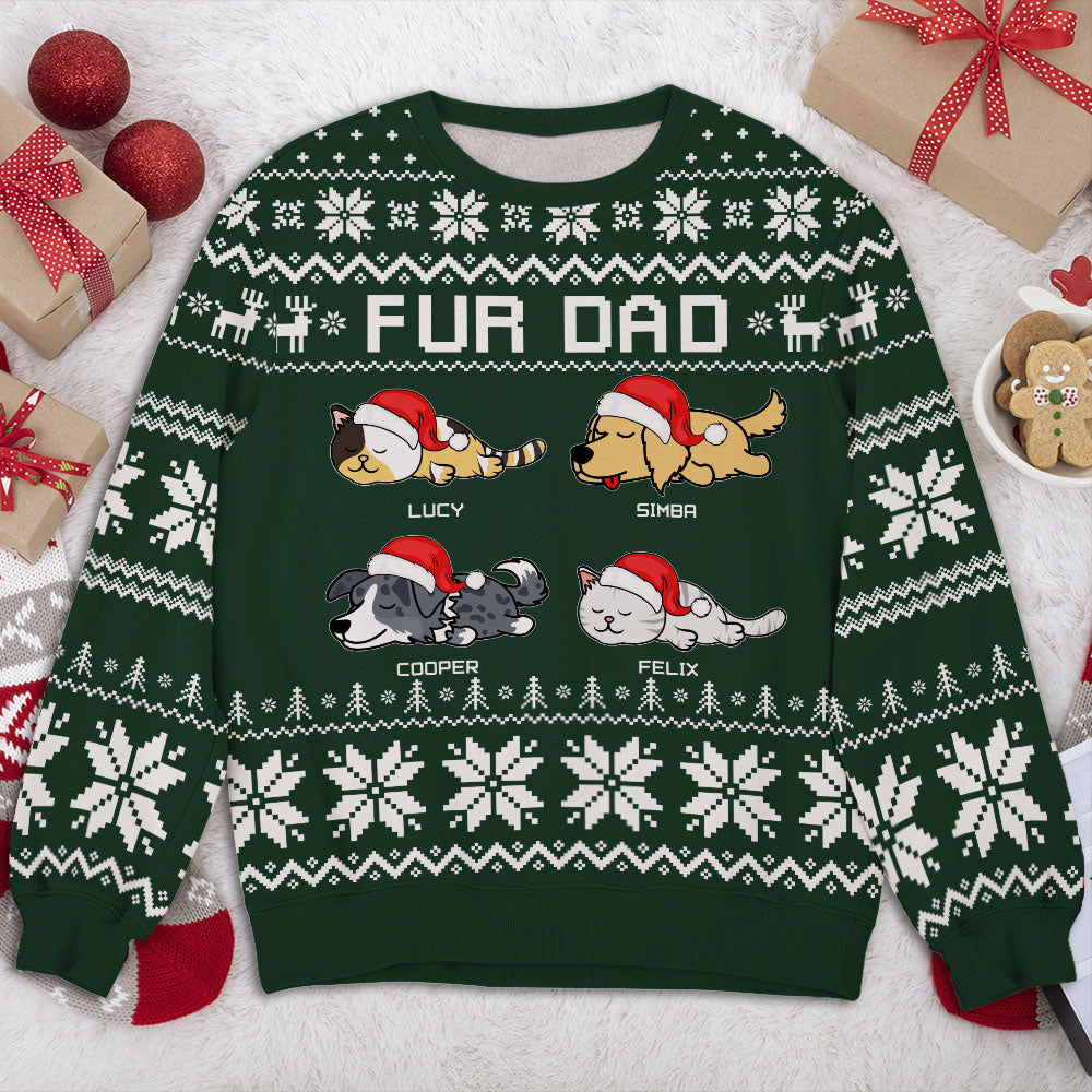 Customizable All-Over Print Sweatshirt for Proud Dog and Cat Moms