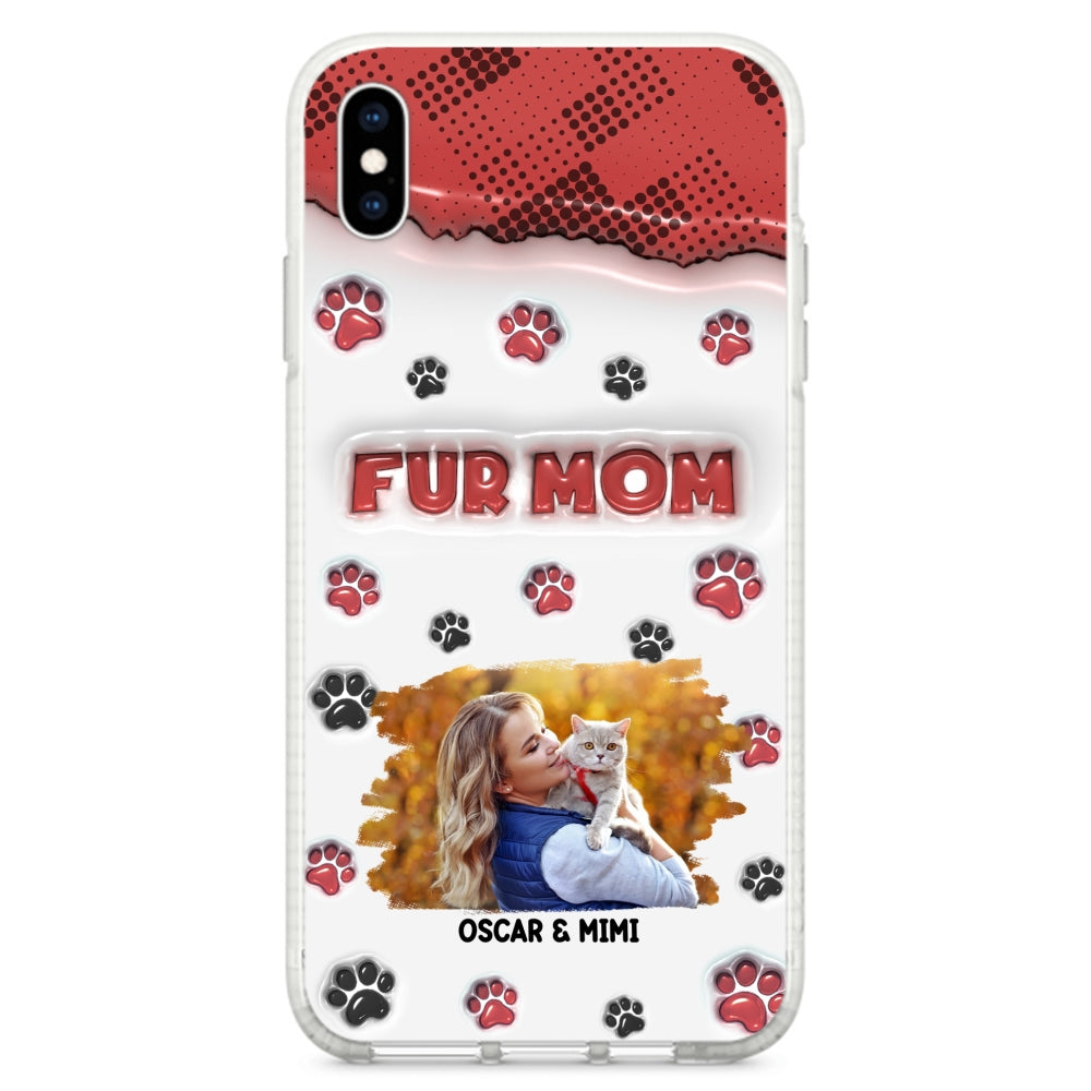 Fur Mom Personalized 3D Inflated Effect Custom Photo Phone Case