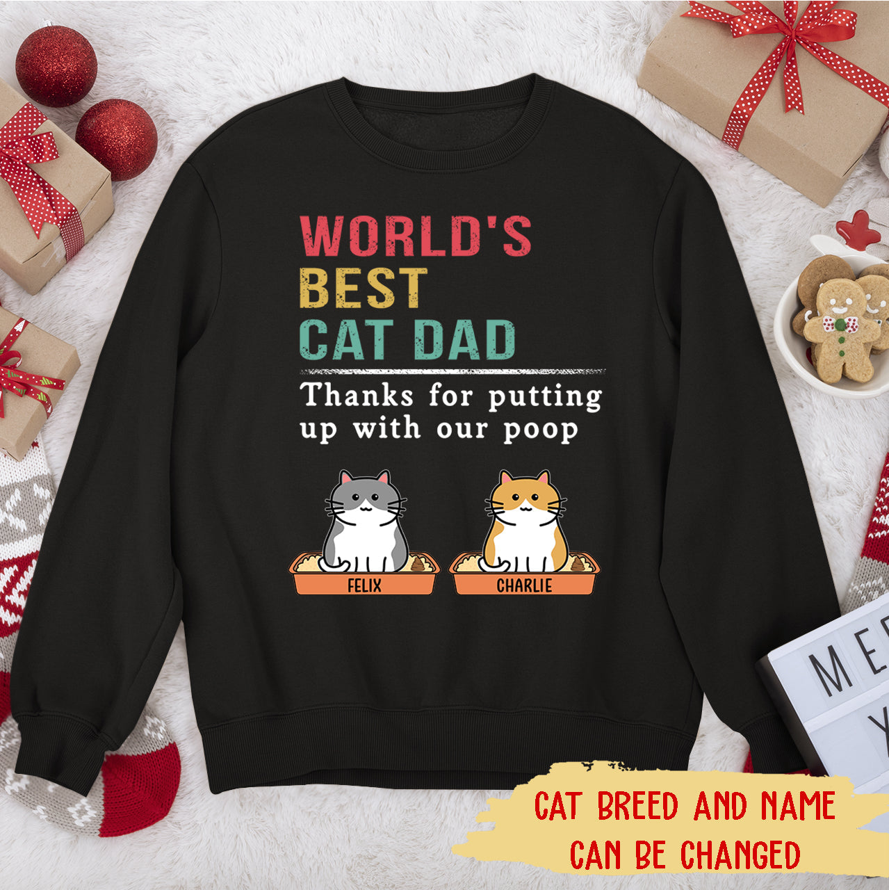 Personalized 'Putting Up With My Poop' Custom Sweatshirt for Pet Lovers