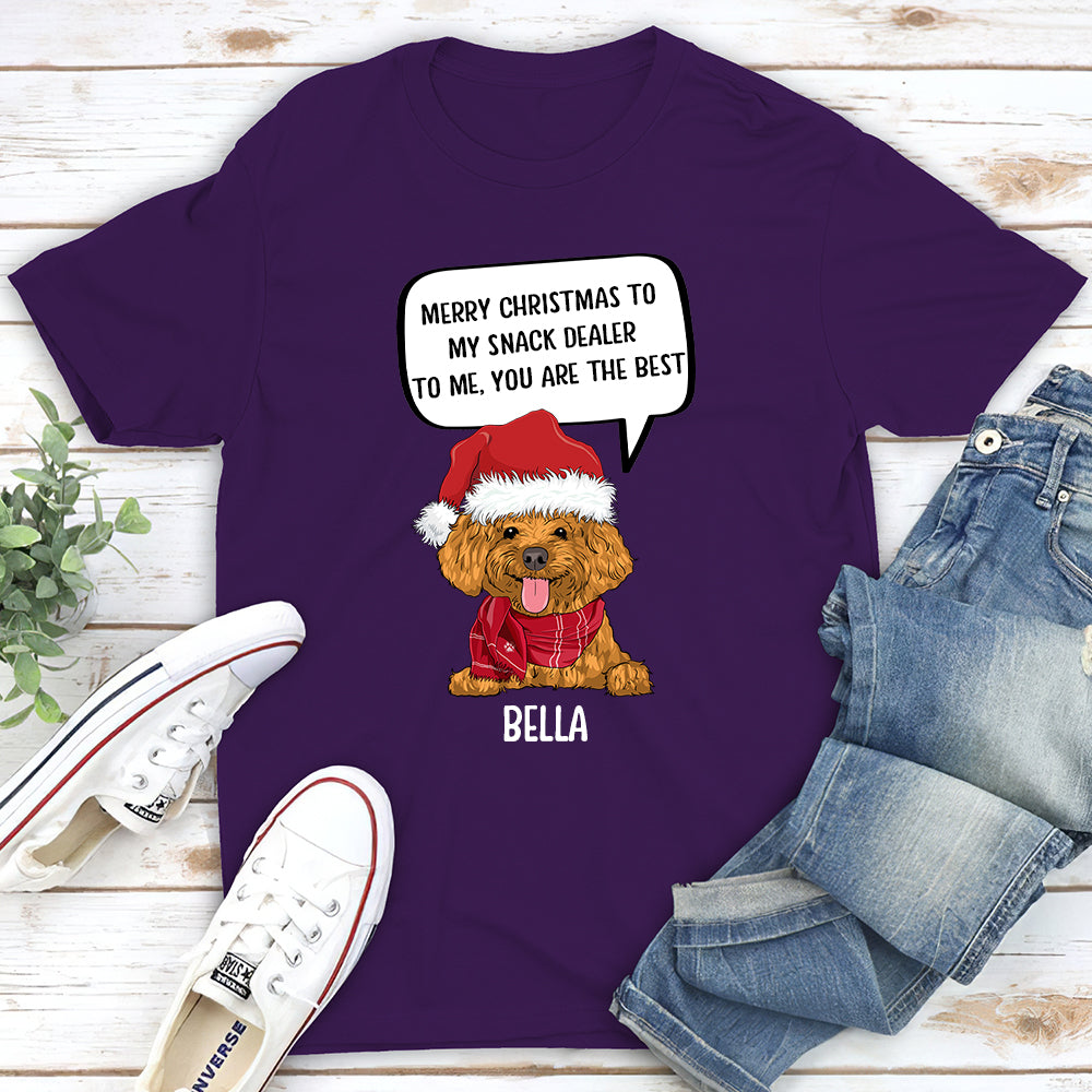 Personalized Dog Message Unisex T-shirt - Ideal Gift for Pet Lovers