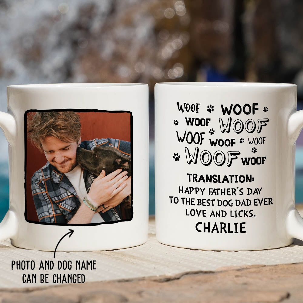 Best Dog Dad Gift: Personalized Custom Coffee Mug for Dog Lovers