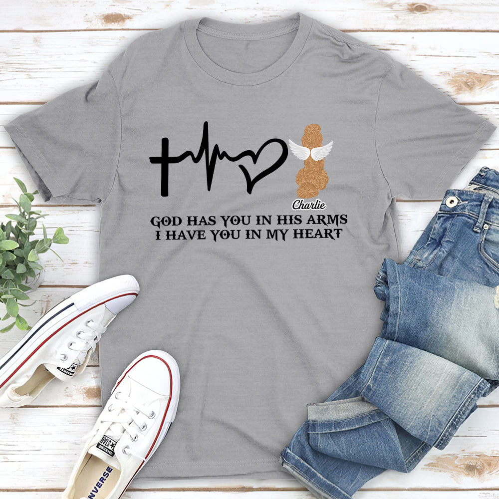 Personalized God-Hugged Unisex Memorial T-shirt for Pet Lovers