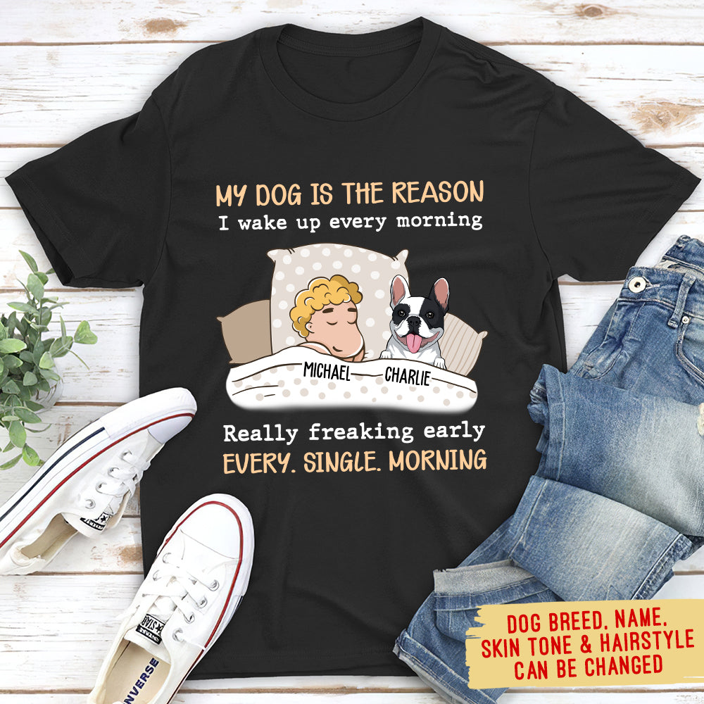 Personalized Unisex 'My Dog Is The Reason' T-shirt - Ideal Gift for Pet Lovers