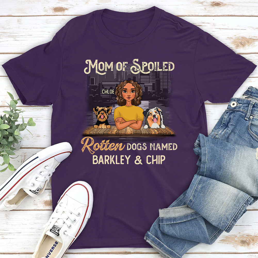 Personalized Custom Unisex T-shirt for Spoiled Dog Moms
