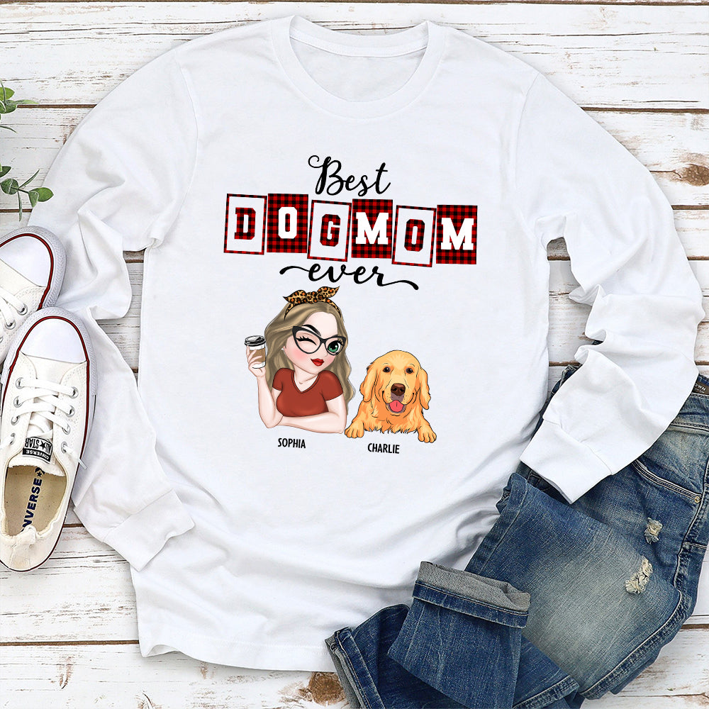 Top-Rated Personalized Custom Long Sleeve T-shirt for Best Moms of the Year