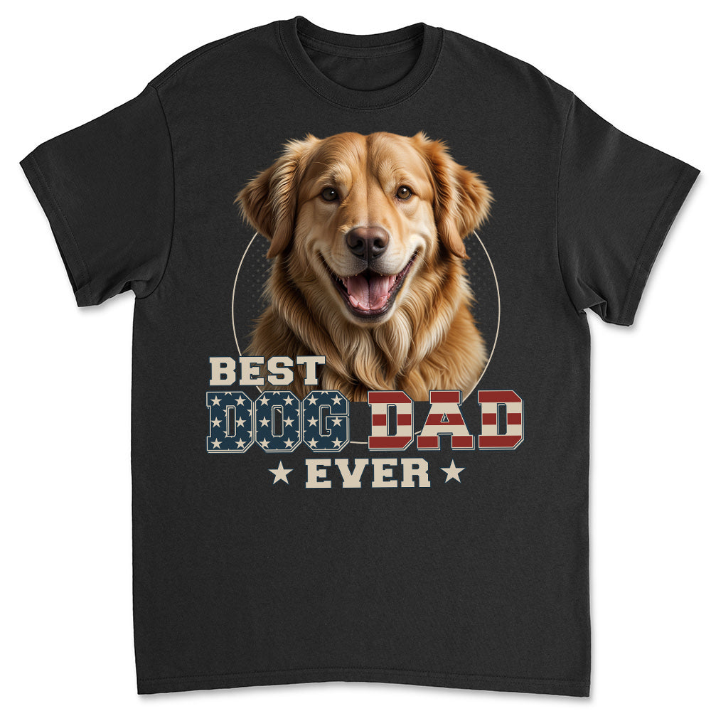 Custom Photo Ultimate Dog and Cat Dad Personalized Unisex T - shirt: Ideal Gift for Pet Lovers