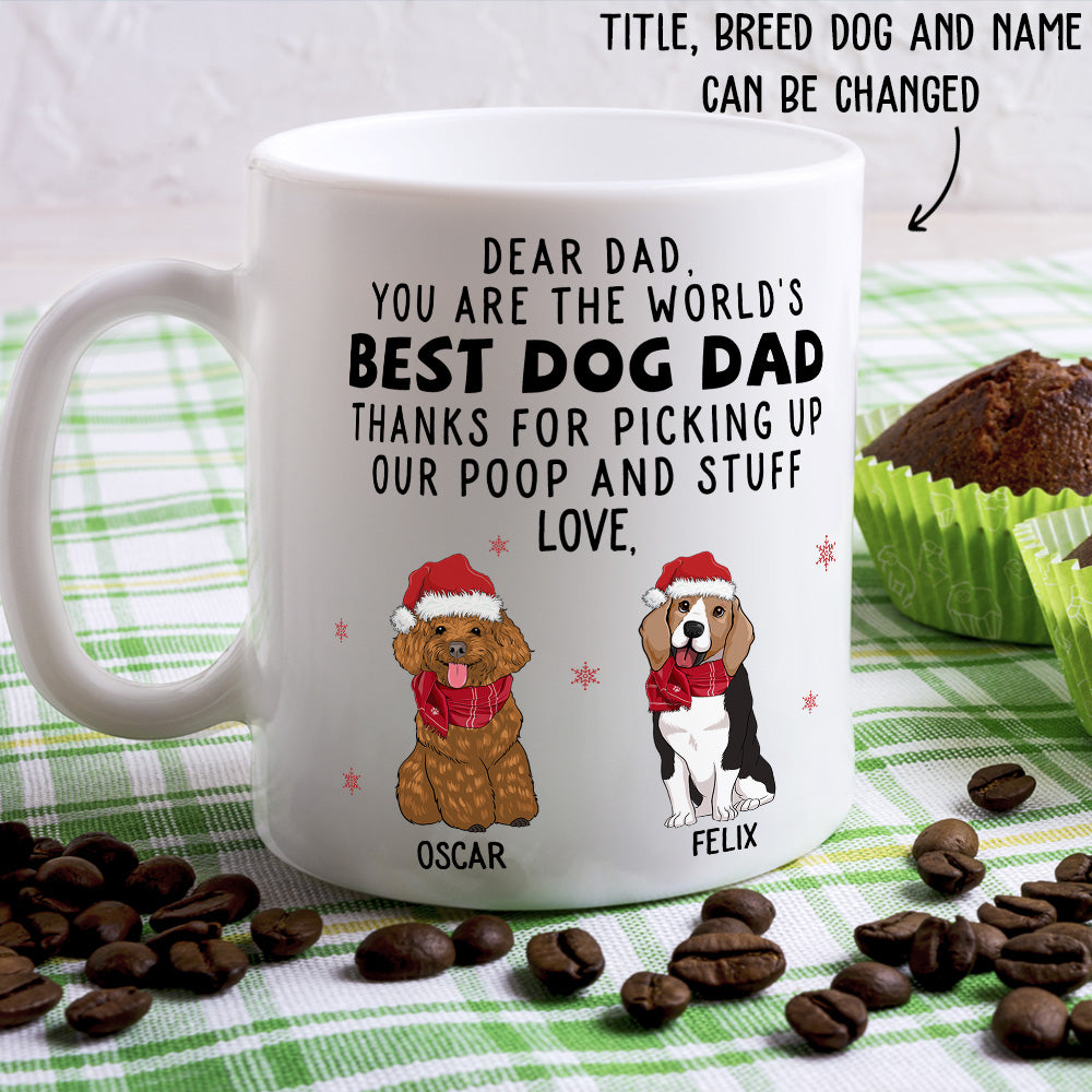 Personalized Thank You Dad/Mom Custom Coffee Mug - Ideal Gift for Pet Lovers