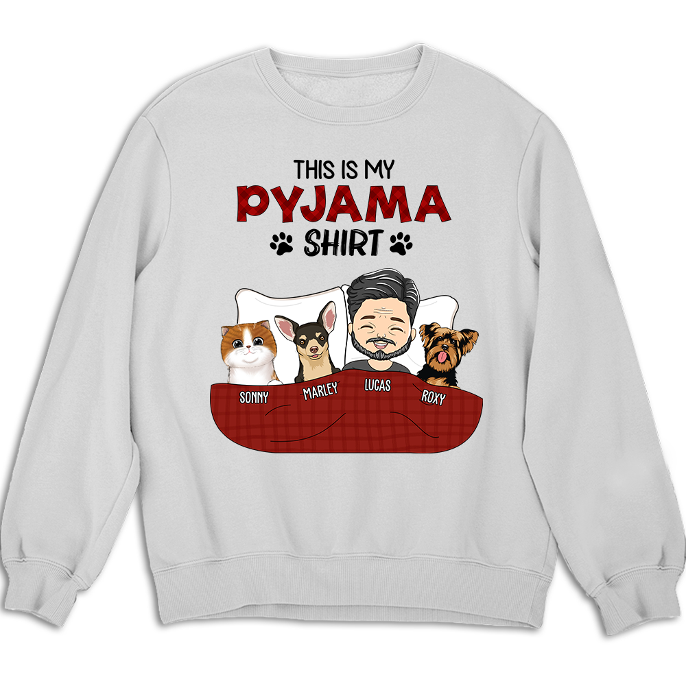 Personalized Custom Pajama Sweatshirt - Version 3: Ideal Gift for Pet Lovers