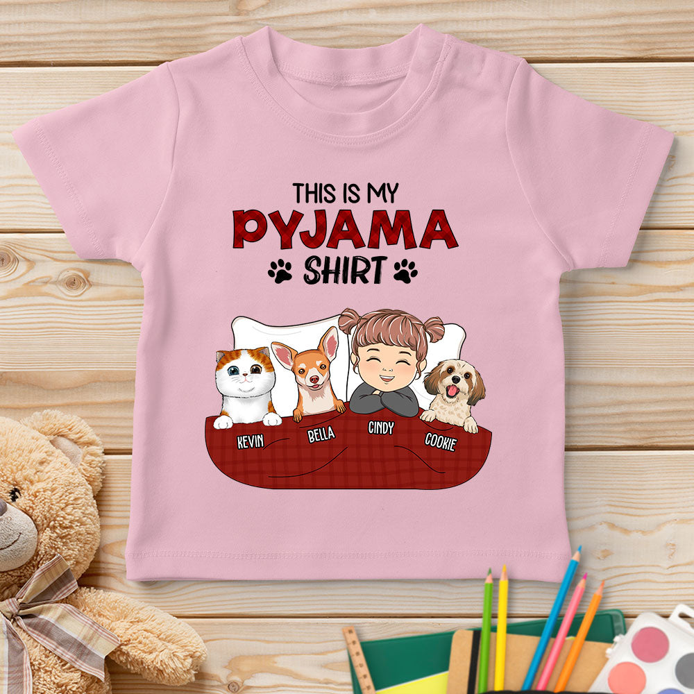 Personalized Custom Youth Pajama T-shirt - Version 3
