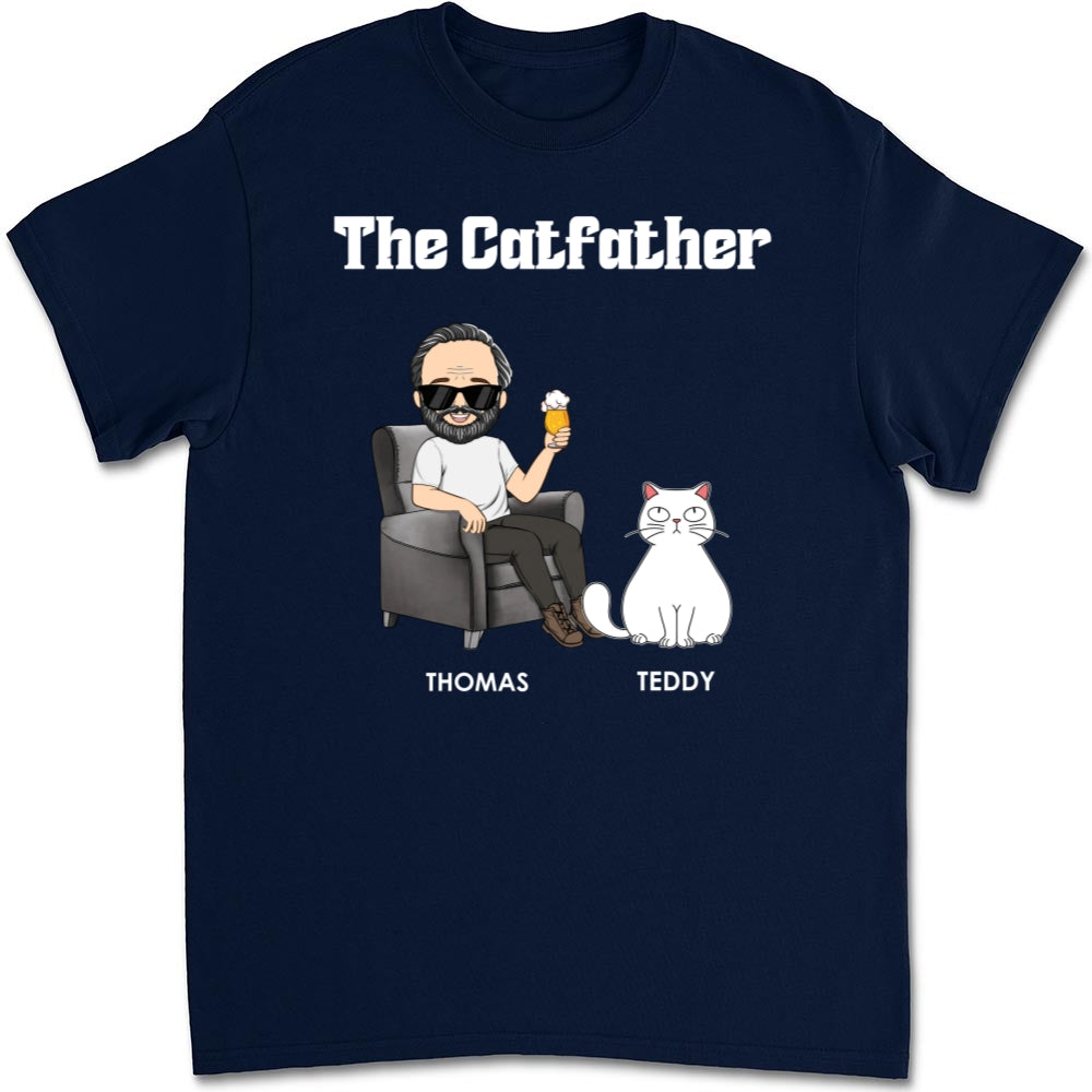 The Catfather - Customizable Unisex Personalized Cat Lover T-shirt