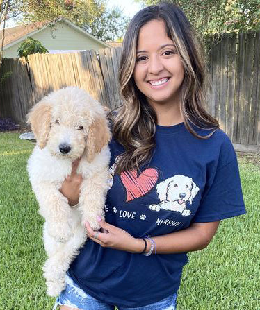 Peace Love Dog - Customizable Unisex Personalized T - shirt for Pet Lovers