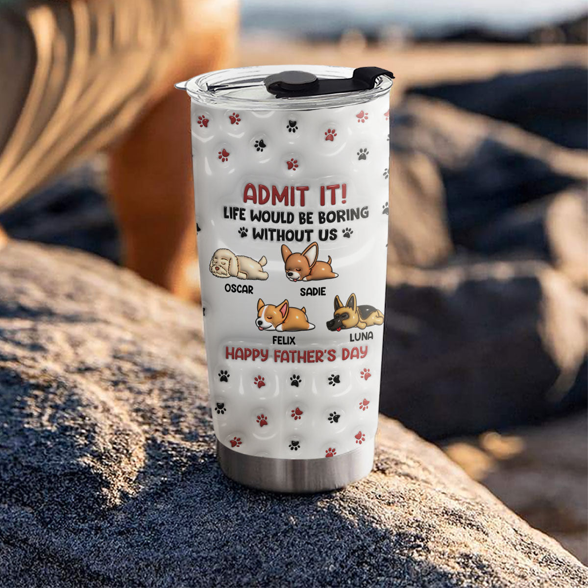 Admit It Paw - Customizable 3D Inflated Effect Personalized Tumbler
