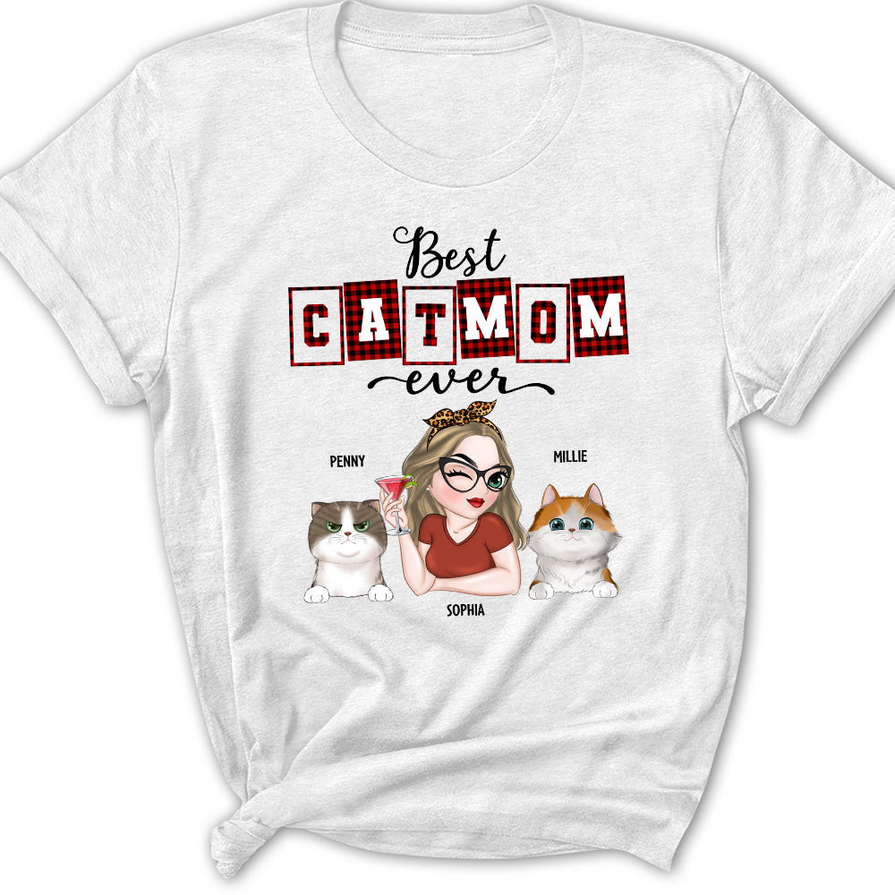 Best Cat Mom of the Year - Personalized Custom Women's Fashion T-shirt