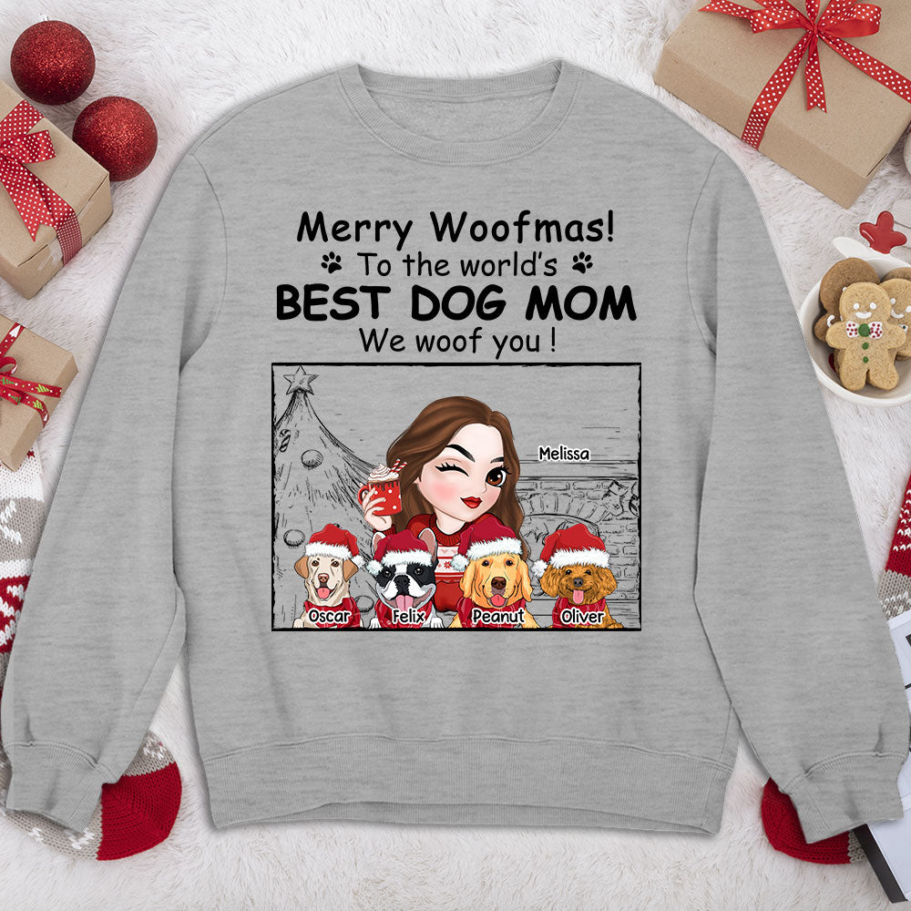 Top - Selling Personalized Christmas Sweatshirt for Dog Moms