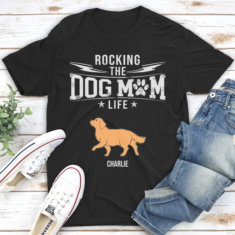 Vintage Personalized Custom Unisex Dog Mom and Dad T-shirt
