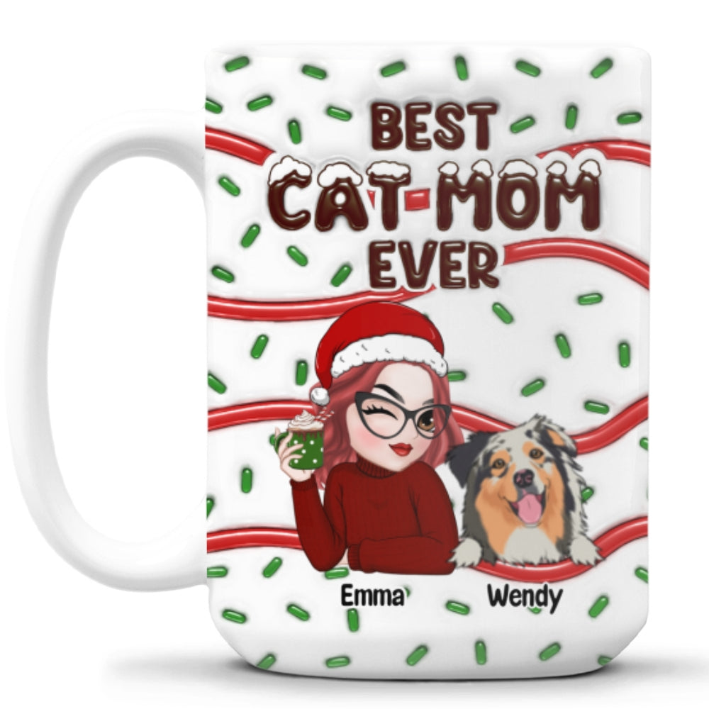 Top-Rated Personalized 3D Inflated Effect Mug for Fur Moms