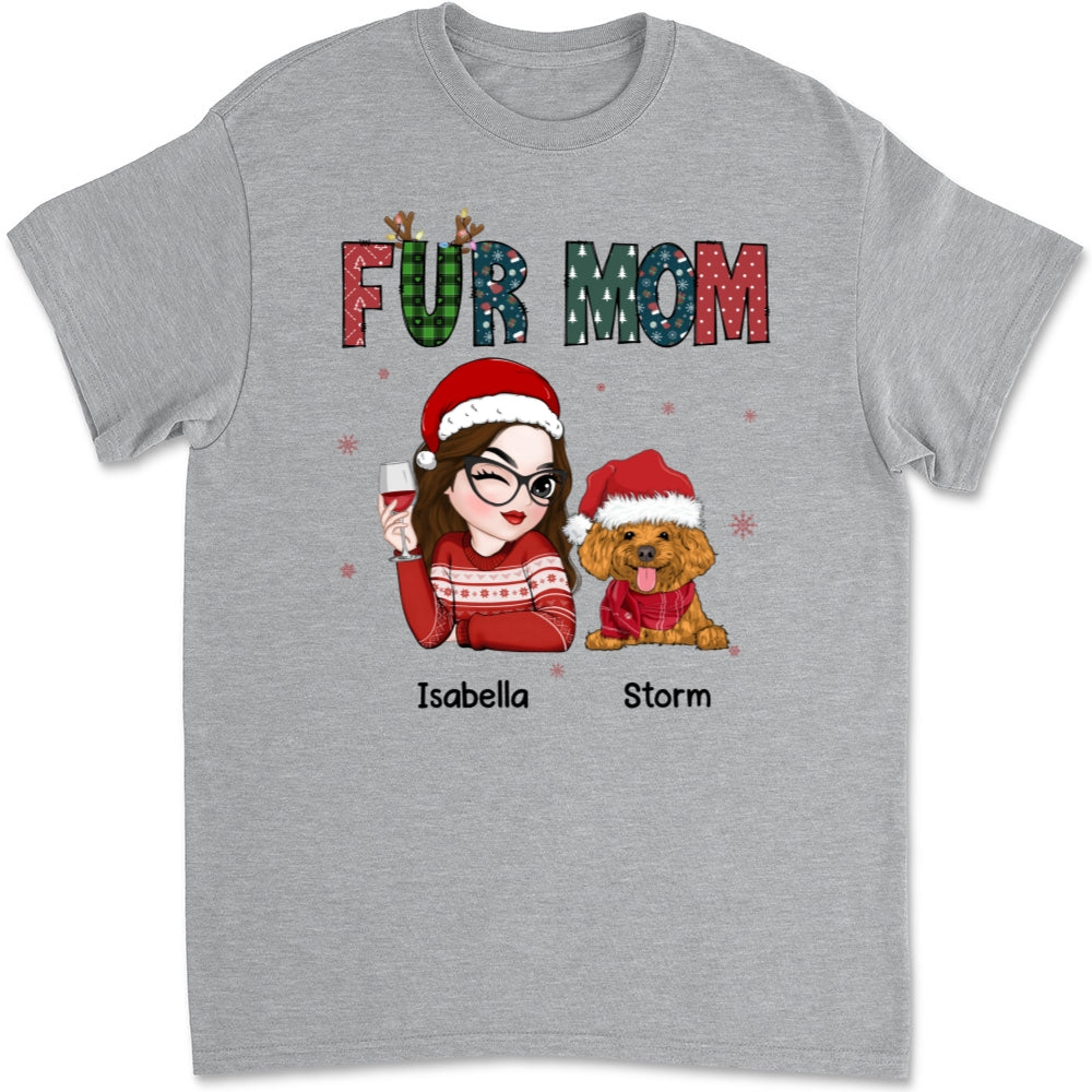 Personalized Unisex 'My Lovely Fur Mom' T-shirt - Ideal Gift for Pet Lovers