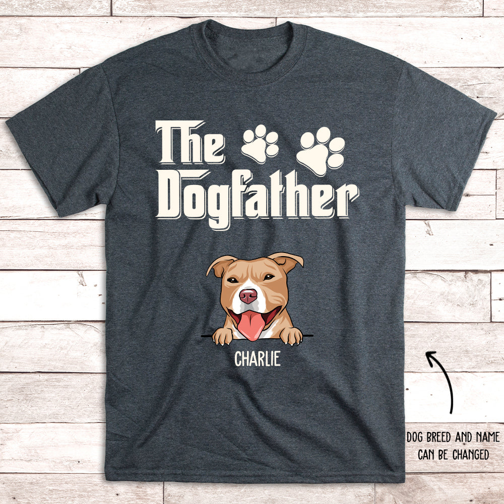 The Dogfather - Customizable Unisex Personalized T-shirt for Pet Lovers