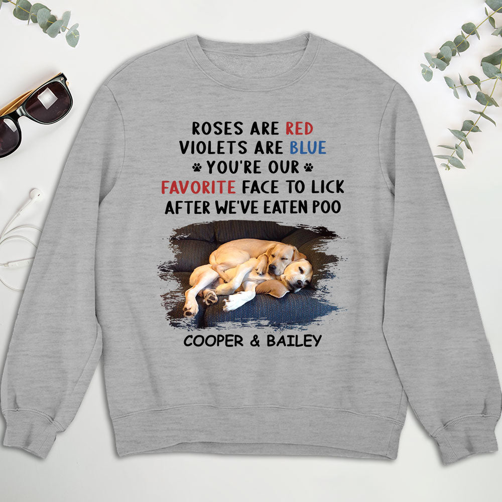 Personalized Custom 'Eaten Poo' Sweatshirt - Ideal Gift for Pet Lovers