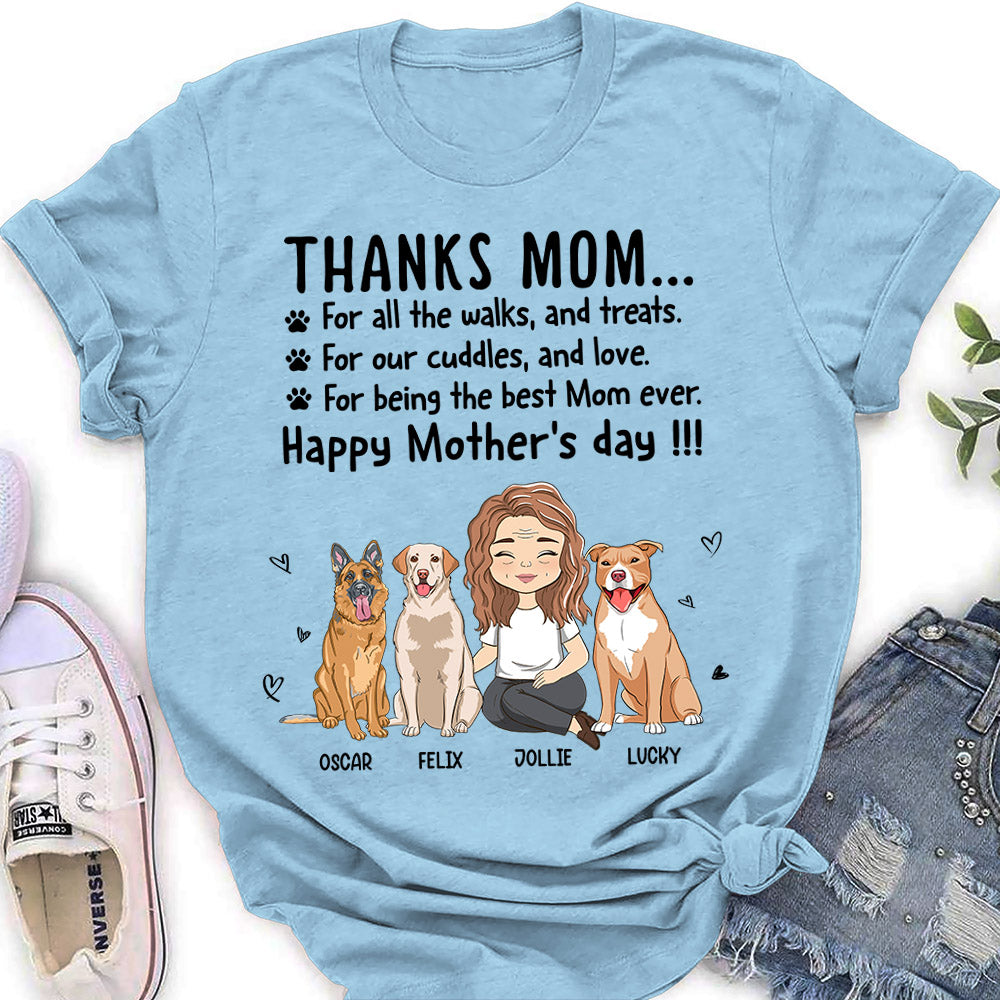Thanks Mom - Customizable Personalized Women's Pet Lover T-shirt