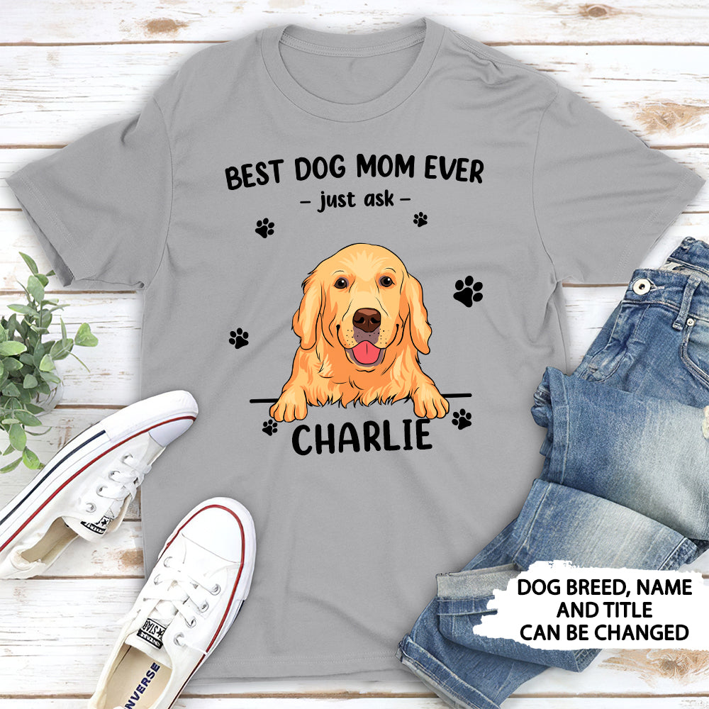 Top-Rated Personalized Unisex T-shirt for Dog Moms and Dads