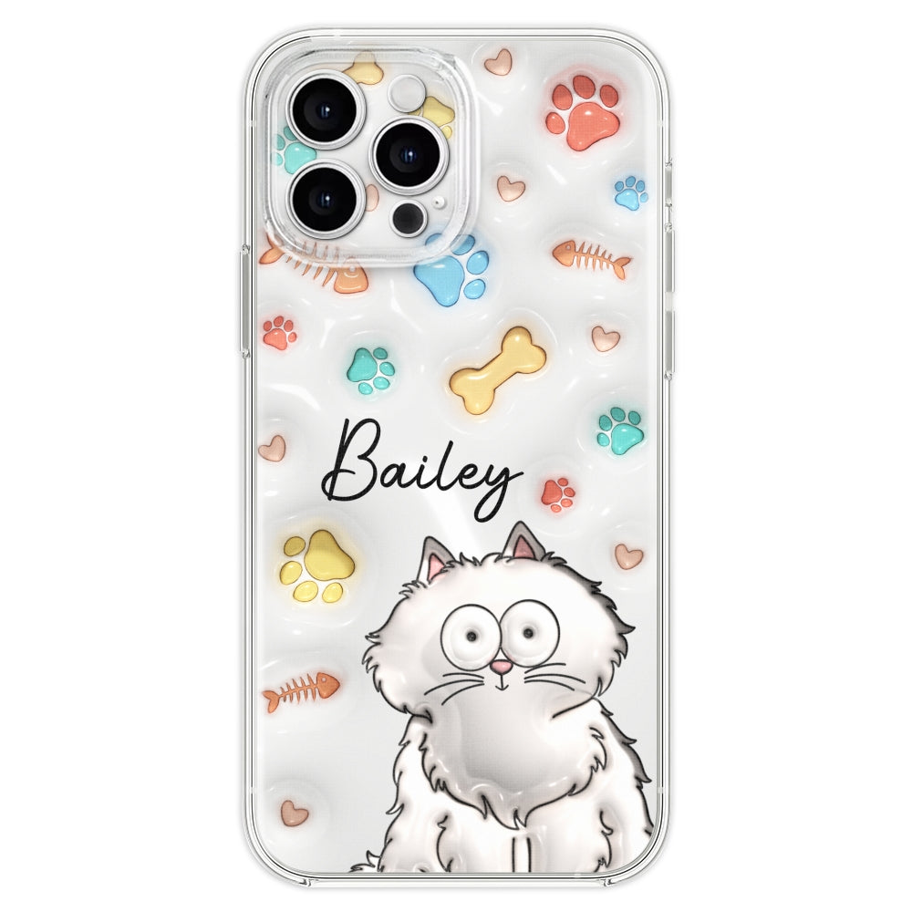 Personalized 3D Inflated Effect Custom Phone Case for Your Fur Babies and Loved Ones