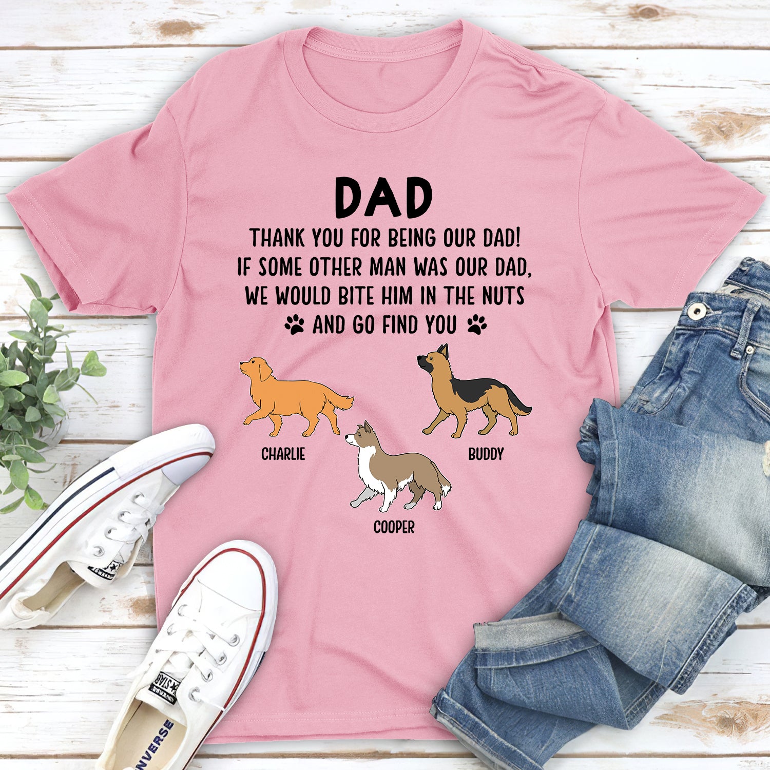 Thank You For - Customizable Unisex Personalized Pet Lover T-shirt