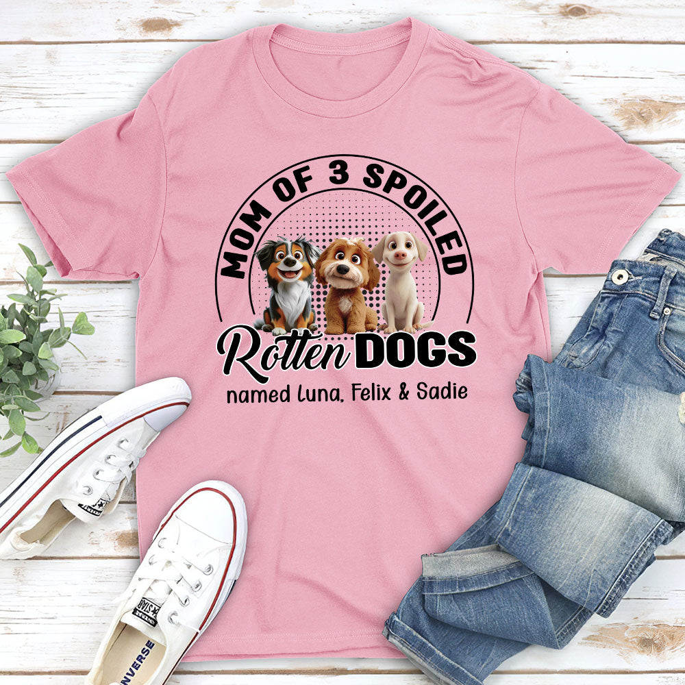 Adorable Customizable Unisex Dog Chibi Cartoon Personalized T-Shirt for Pet Lovers