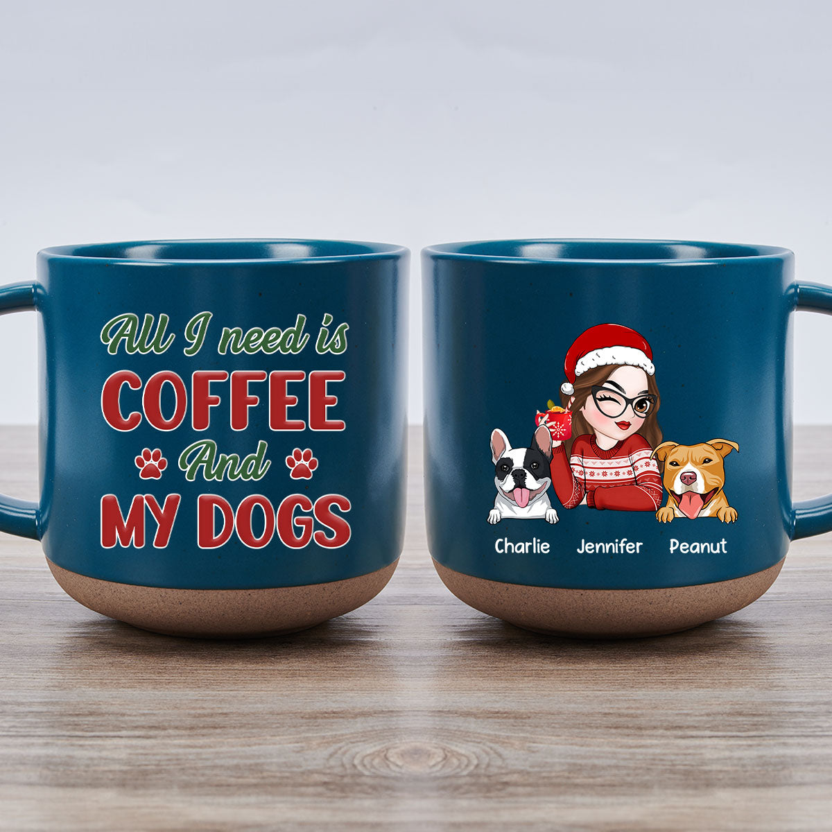 Personalized Custom 'All I Need Is My Dog' Ceramic Mug
