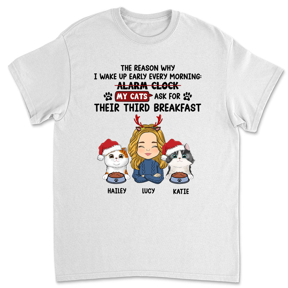 Personalized Unisex 'The Reason Why I Wake Up' Pet Lover T-shirt
