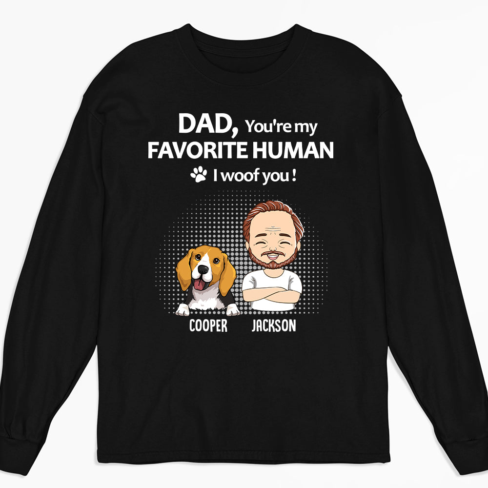 Personalized Custom Long Sleeve T-shirt for Mom and Dad - Ideal Gift for Pet Lovers