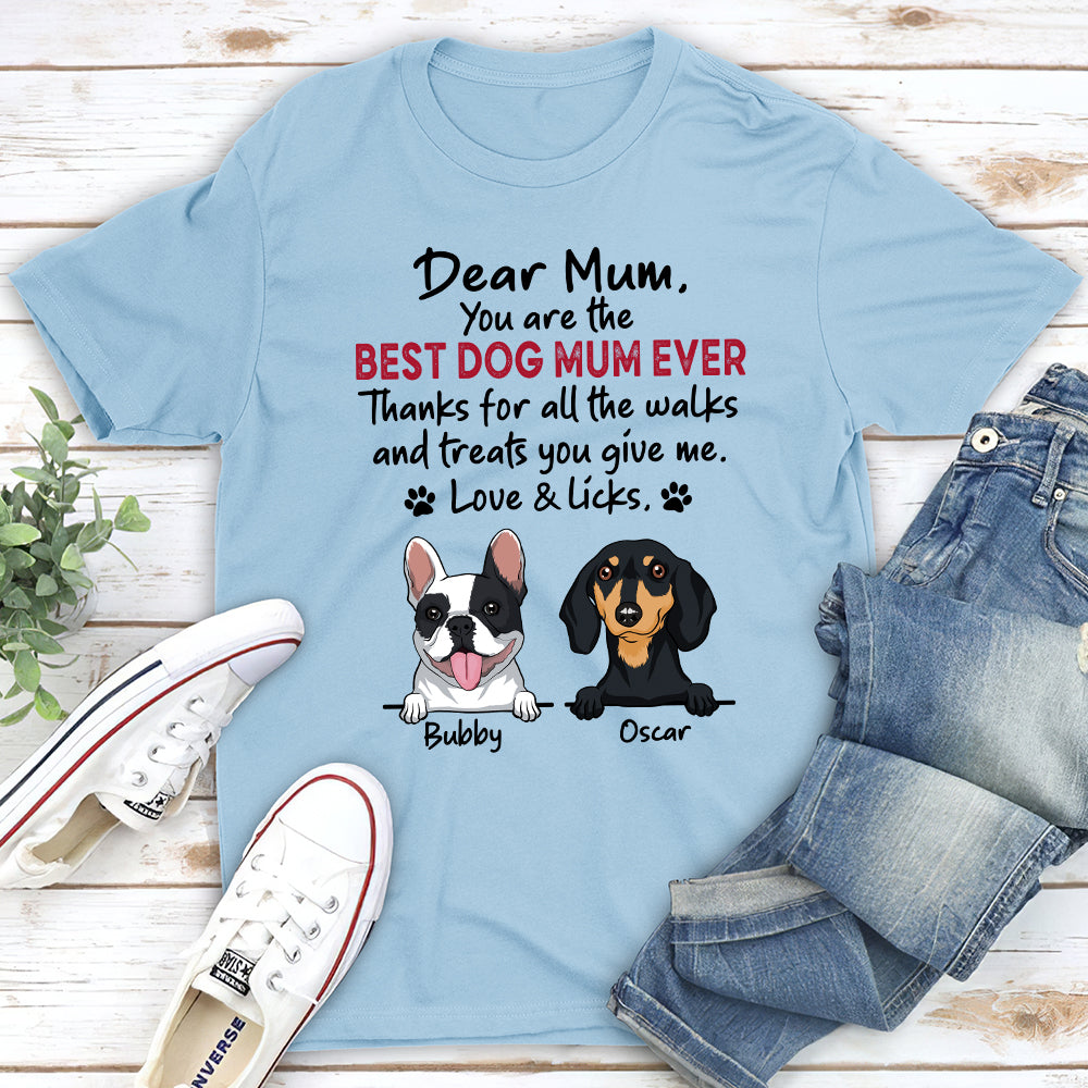 Walks And Treats - Customizable Unisex Personalized Pet Lover T-shirt
