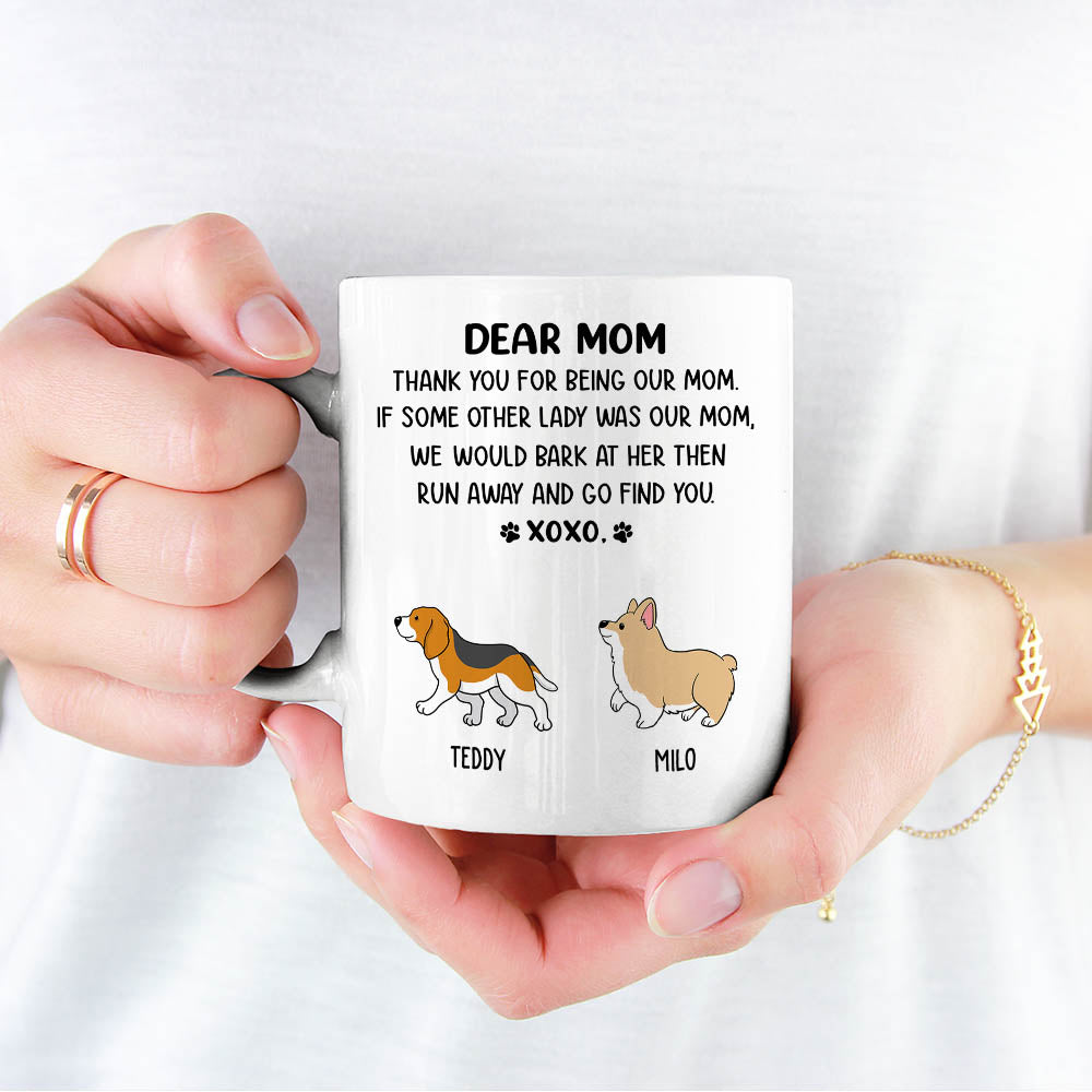 Dear Mom Xoxo - Customizable Personalized Coffee Mug for Pet Lovers