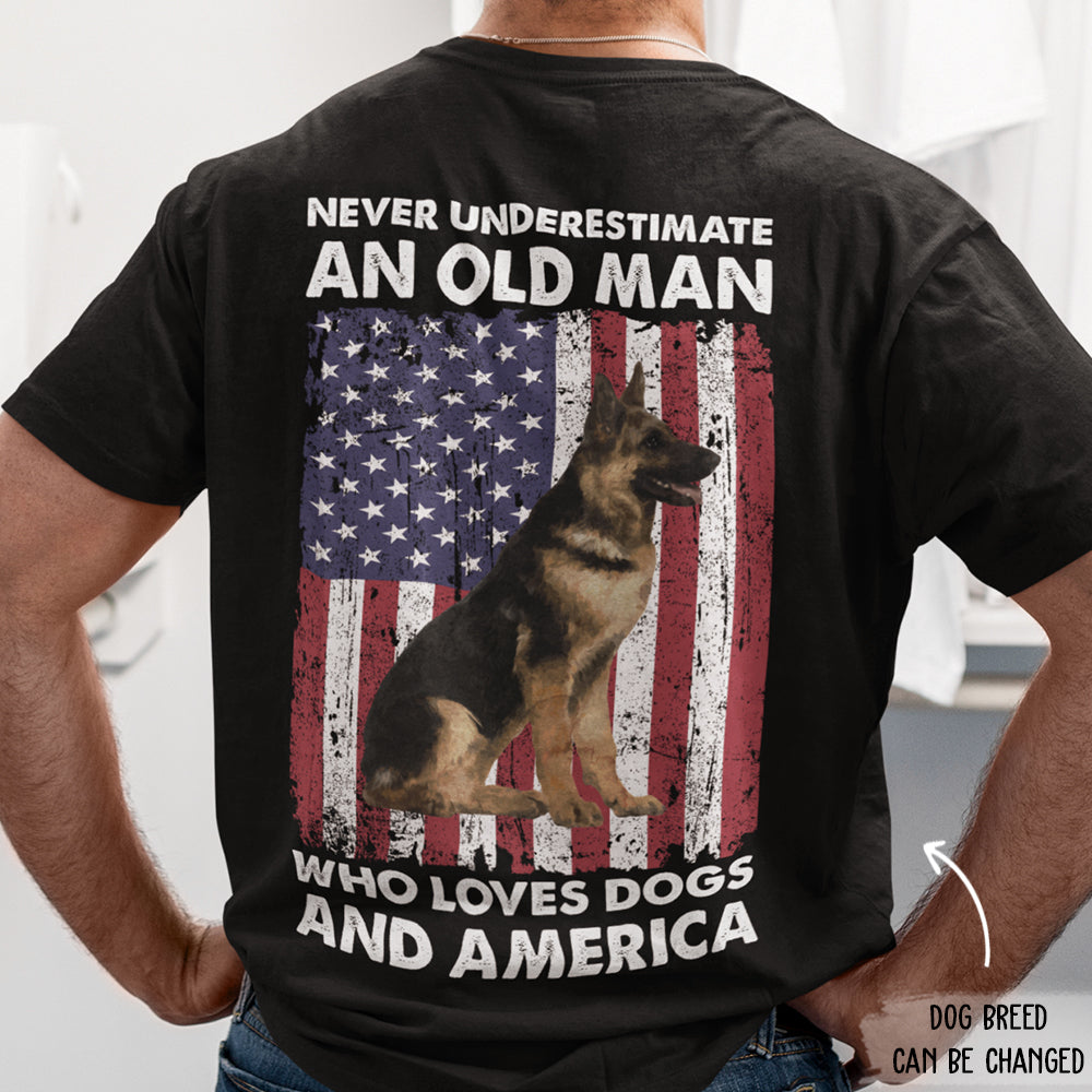 Personalized Unisex T-shirt: A Tribute to Dog - Loving Americans