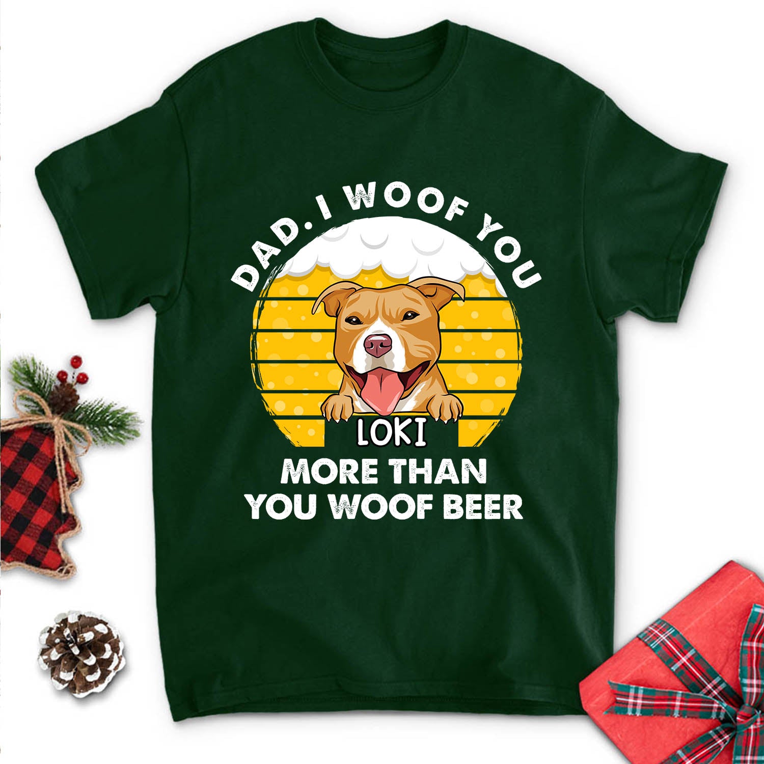 You Woof Beer - Customizable Unisex Personalized T - shirt for Pet Lovers