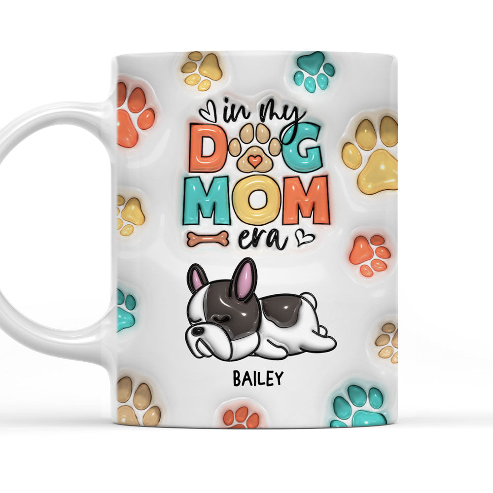 Dog Mom Era - Customizable 3D Inflated Effect Personalized Mug