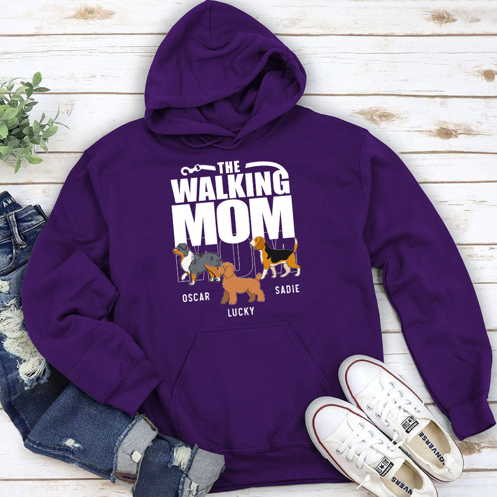 Customizable Walking Dad/Mom Personalized Hoodie - Ideal Gift for Pet Lovers