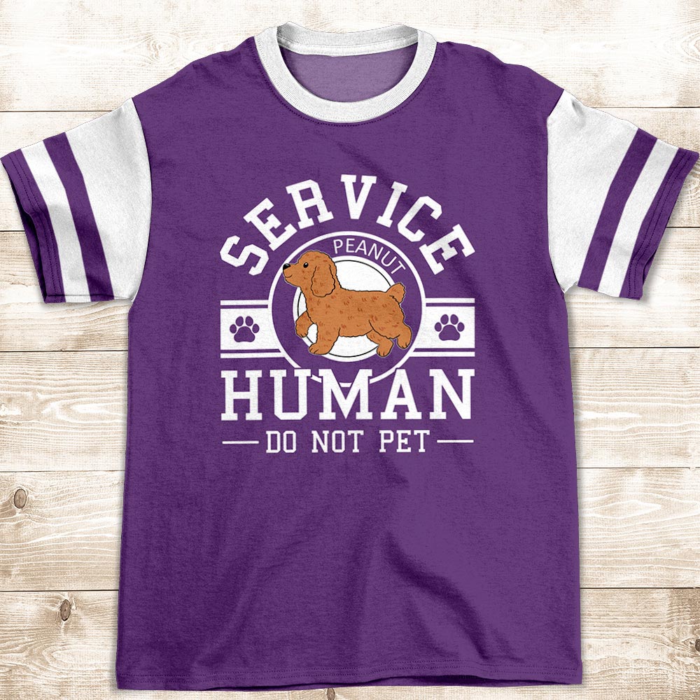 Service Human Logo Personalized All-over Print Comfort T-shirt
