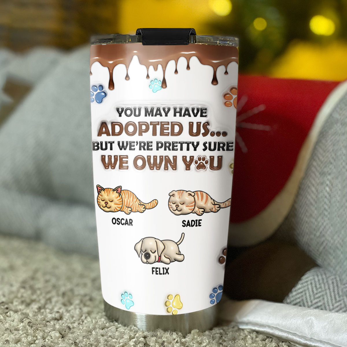 Customizable 3D Inflated Effect Personalized Tumbler for Unique Self - Expression