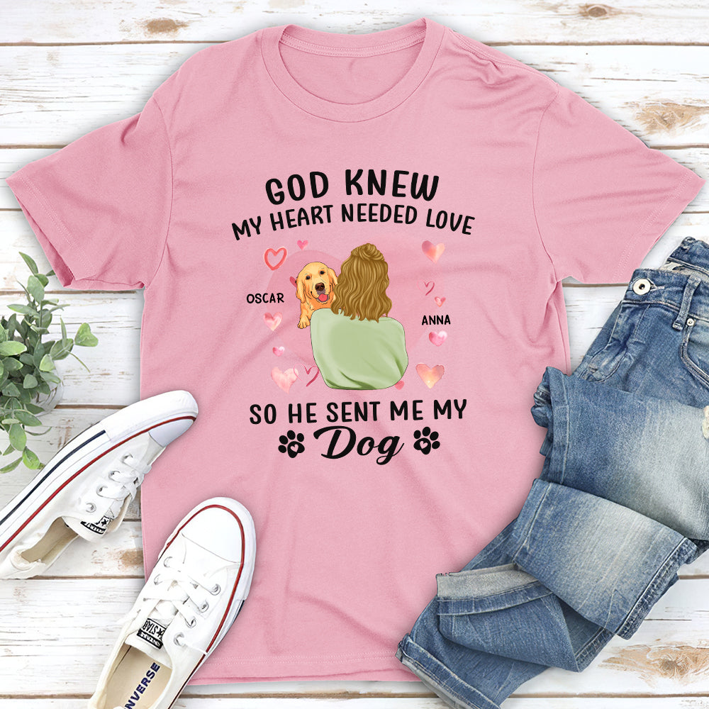 Personalized God Knew My Heart Unisex T-shirt - Ideal Gift for Pet Lovers