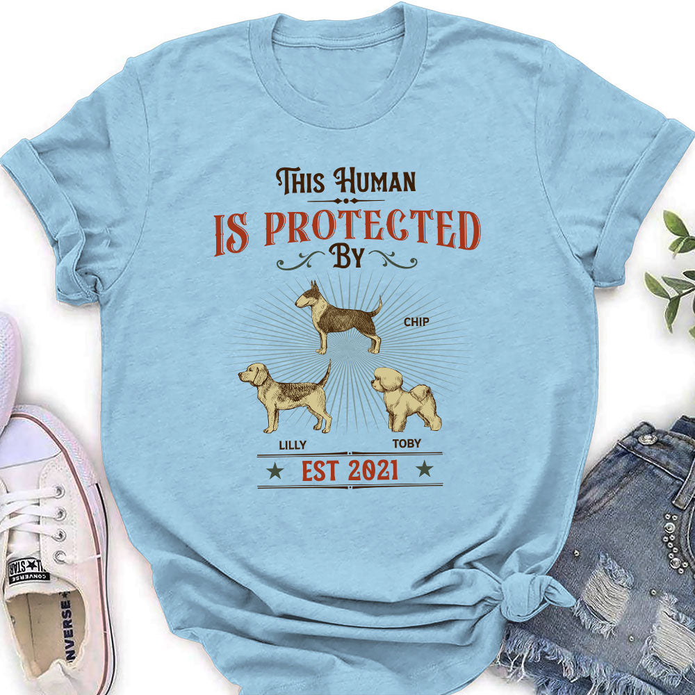 This Human Vintage - Customizable Personalized Women's Pet Lover T-shirt