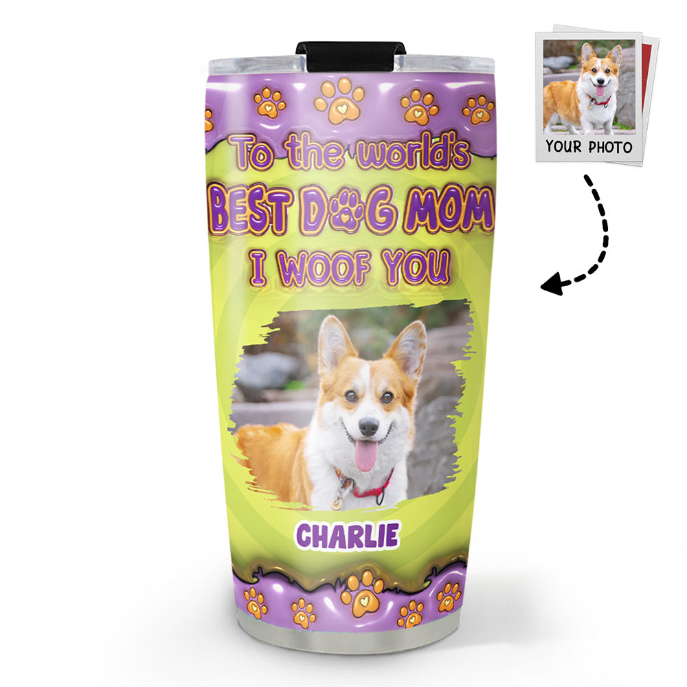 Personalized 3D Inflated Effect Tumbler: The Best Gift for Dog Moms
