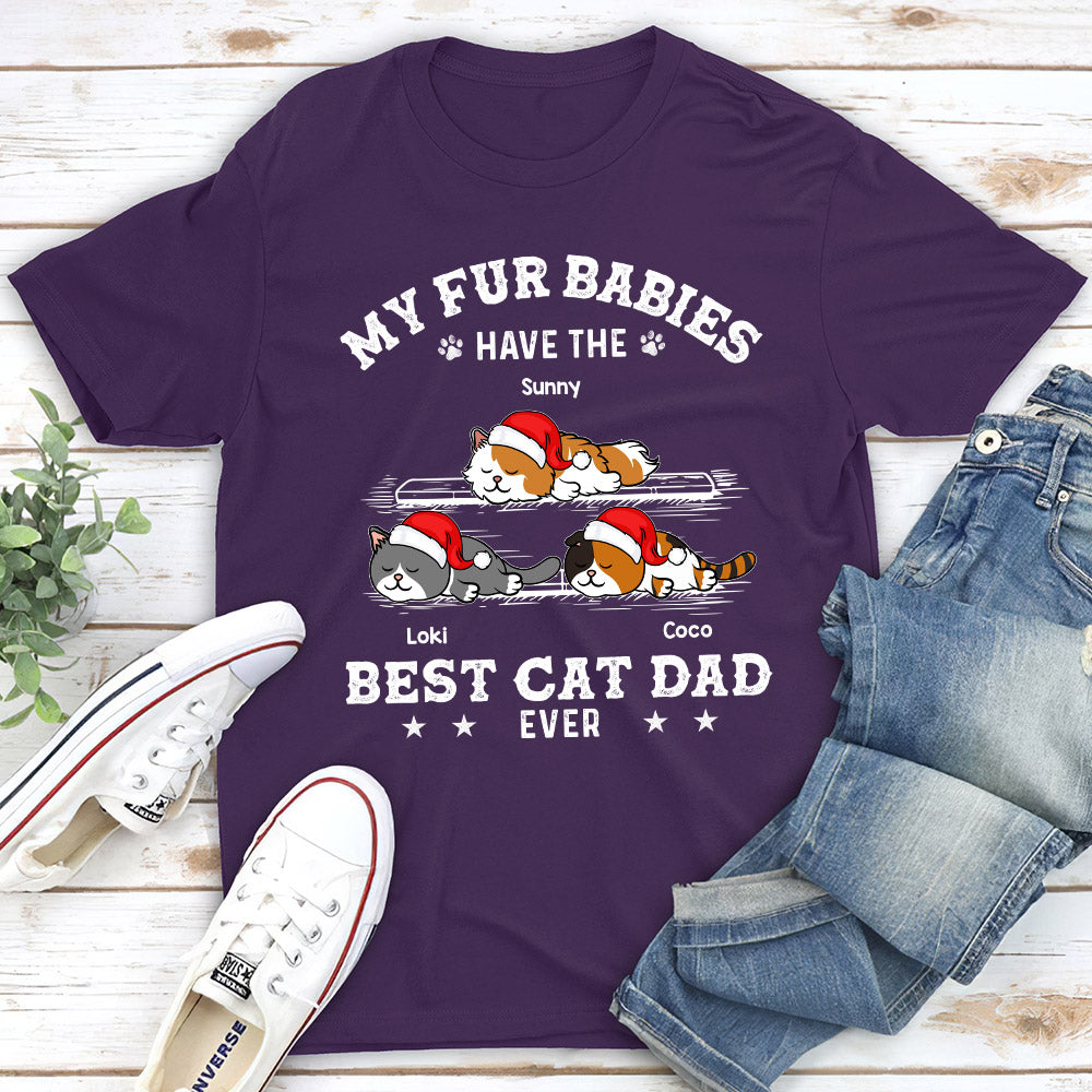The Ultimate Personalized Custom Unisex Cat Dad T-shirt: Ideal Gift for Pet Lovers