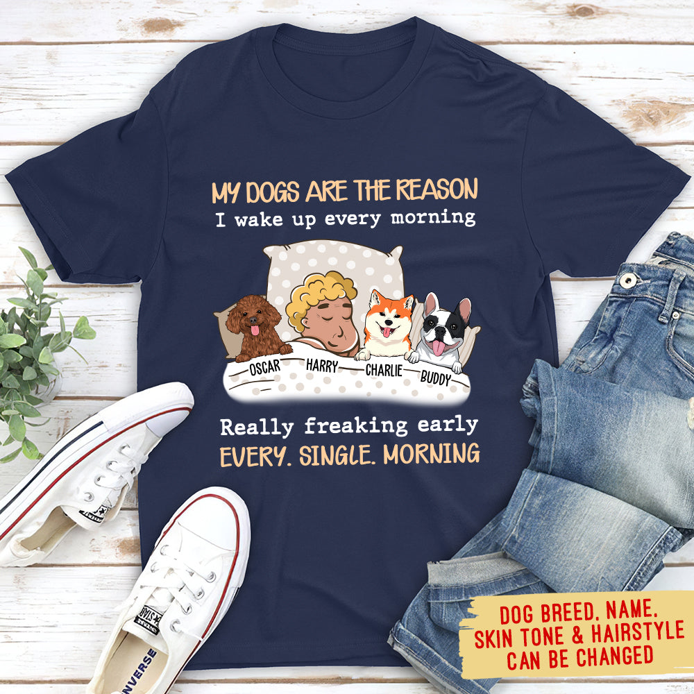 Personalized Unisex 'My Dog Is The Reason' T-shirt - Ideal Gift for Pet Lovers