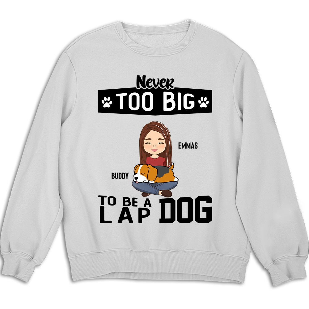 Customizable Lap Dog Personalized Sweatshirt - Ideal Gift for Pet Lovers